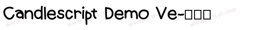 Candlescript Demo Ve字体转换